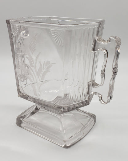 Central Glass Company, Number 730, Paneled Rib Shell, Open Sugar,