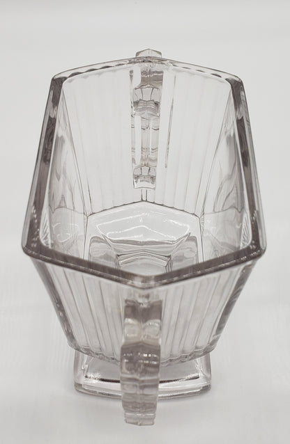 Central Glass Company, Number 730, Paneled Rib Shell, Open Sugar,