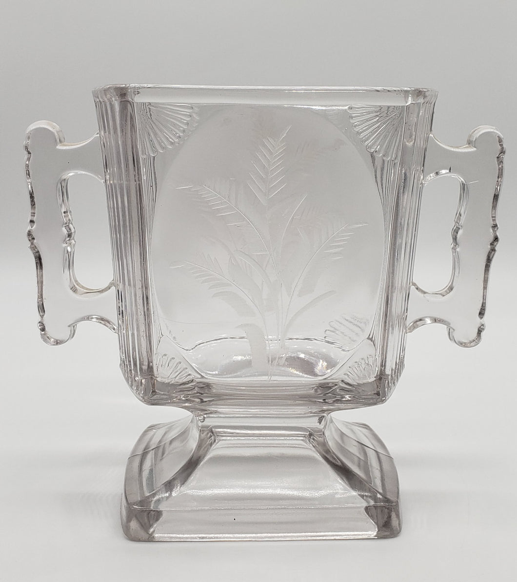 Central Glass Company, Number 730, Paneled Rib Shell, Open Sugar,