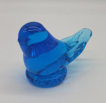 Load image into Gallery viewer, Leo Ward Blue Bird Of Happiness 1995 Art Glass Figurine Paperweight

