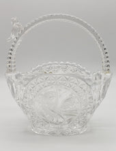 Load image into Gallery viewer, Hofbauer Germany Crystal Wedding Basket Bird Basket w Bird Figure on Handle

