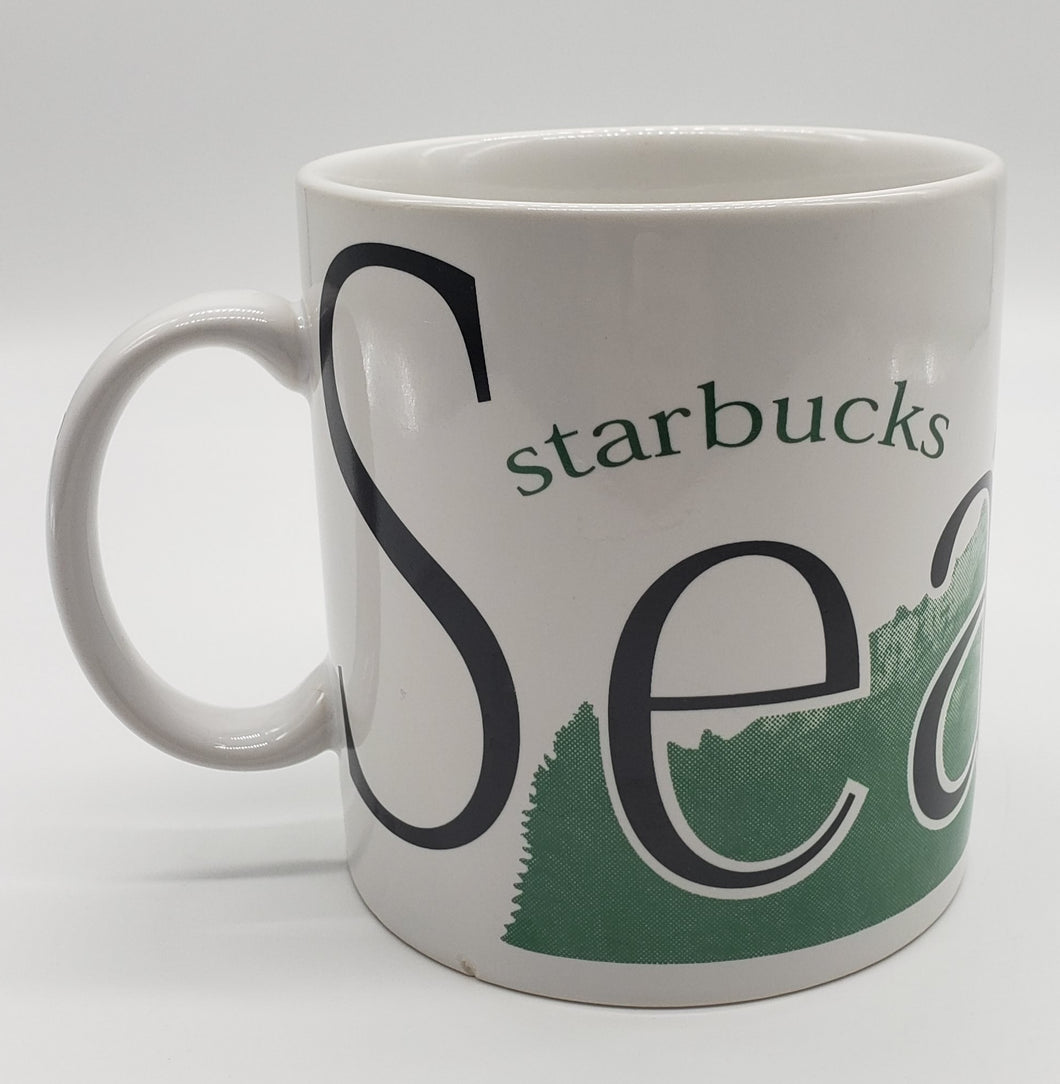 Starbucks Coffee 1994 City Mug Collector Series Seattle Mt. Rainier