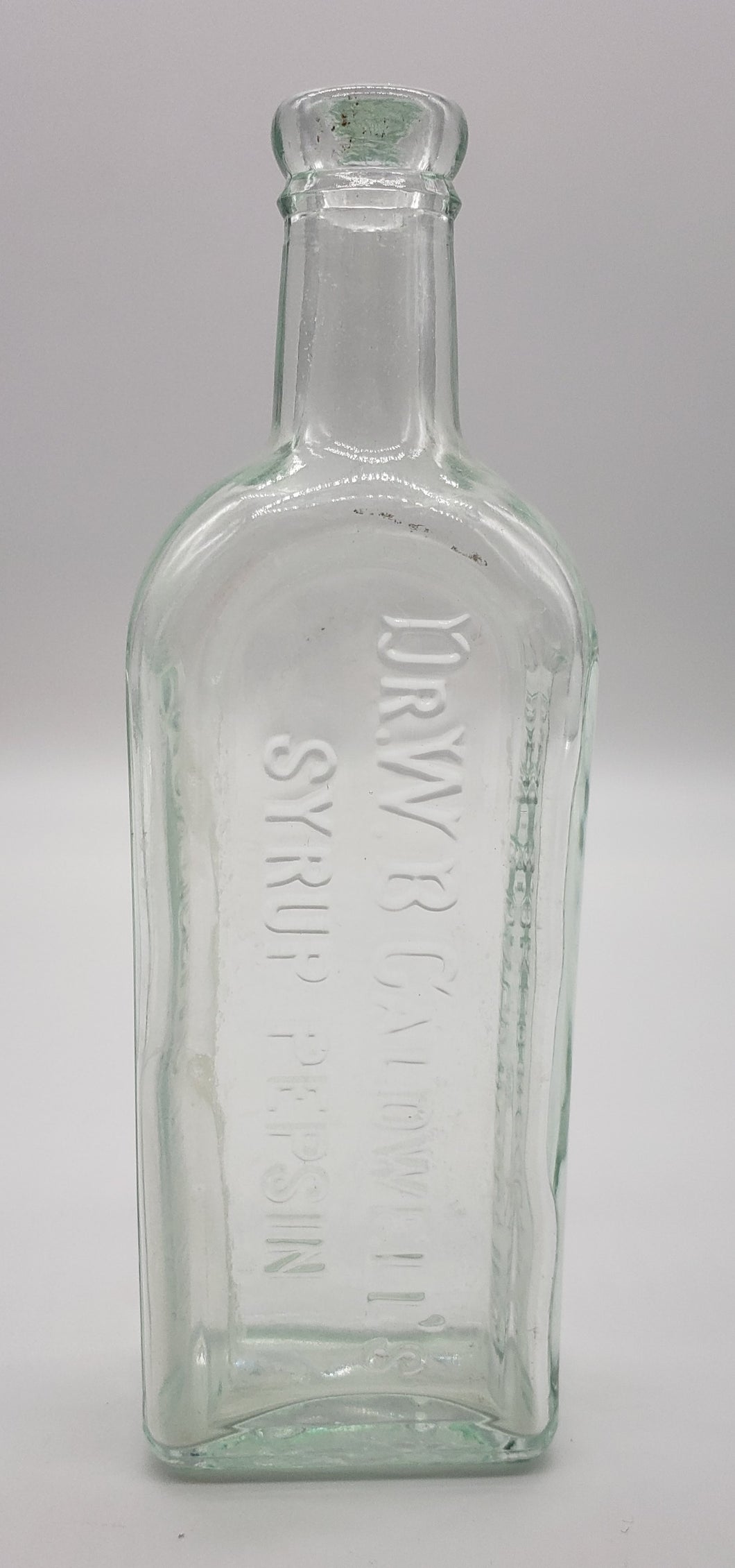 Dr. W.B. Caldwell's Syrup Pepsin glass bottle