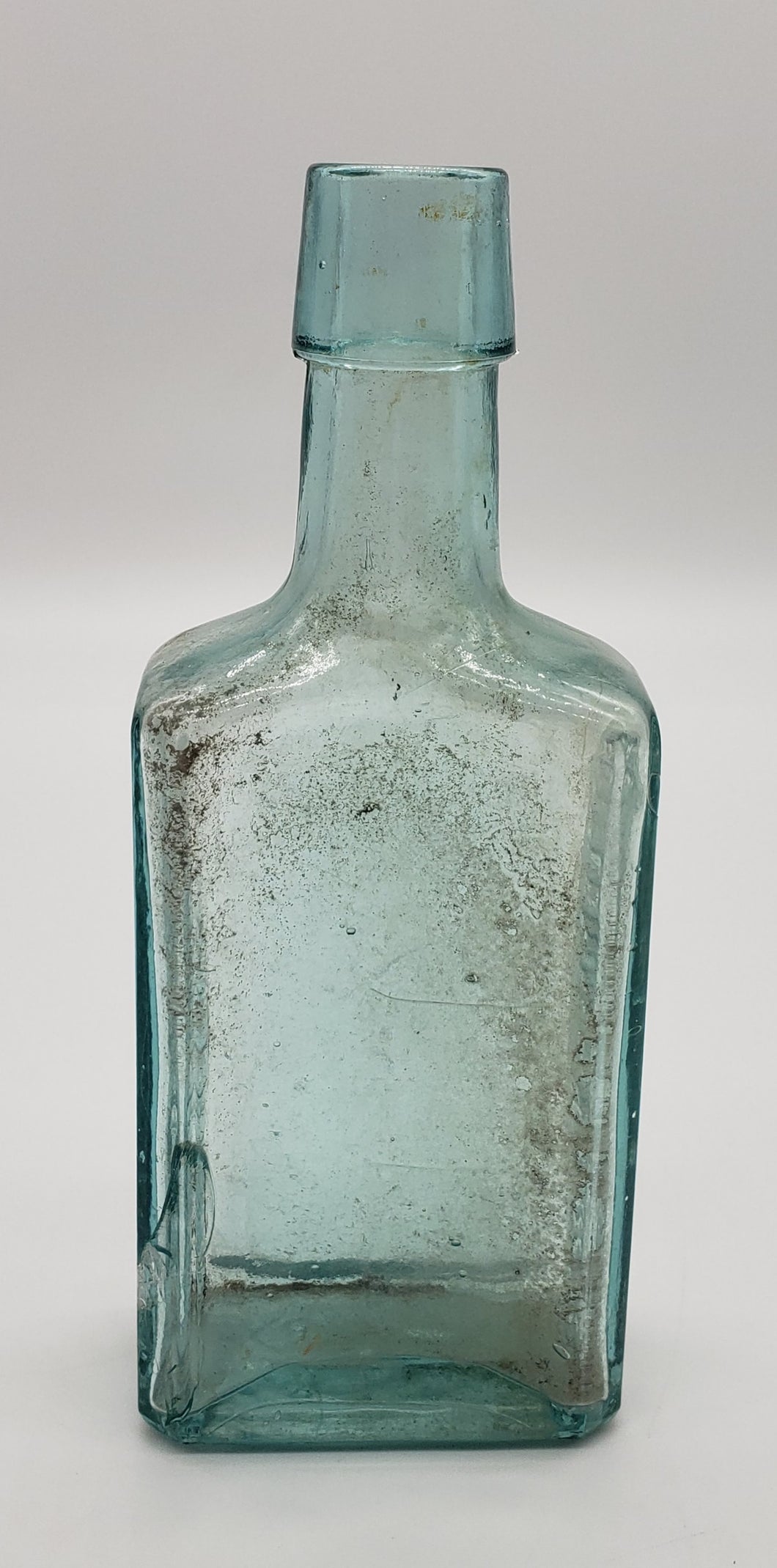 Chamberlain's Aqua Glass Medicine Bottle