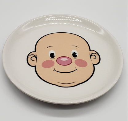 Genuine Fred Mr. Food Face Kids' Ceramic Dinner Plate