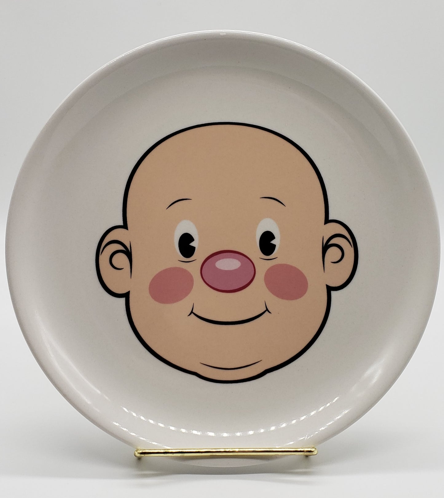 Genuine Fred Mr. Food Face Kids' Ceramic Dinner Plate