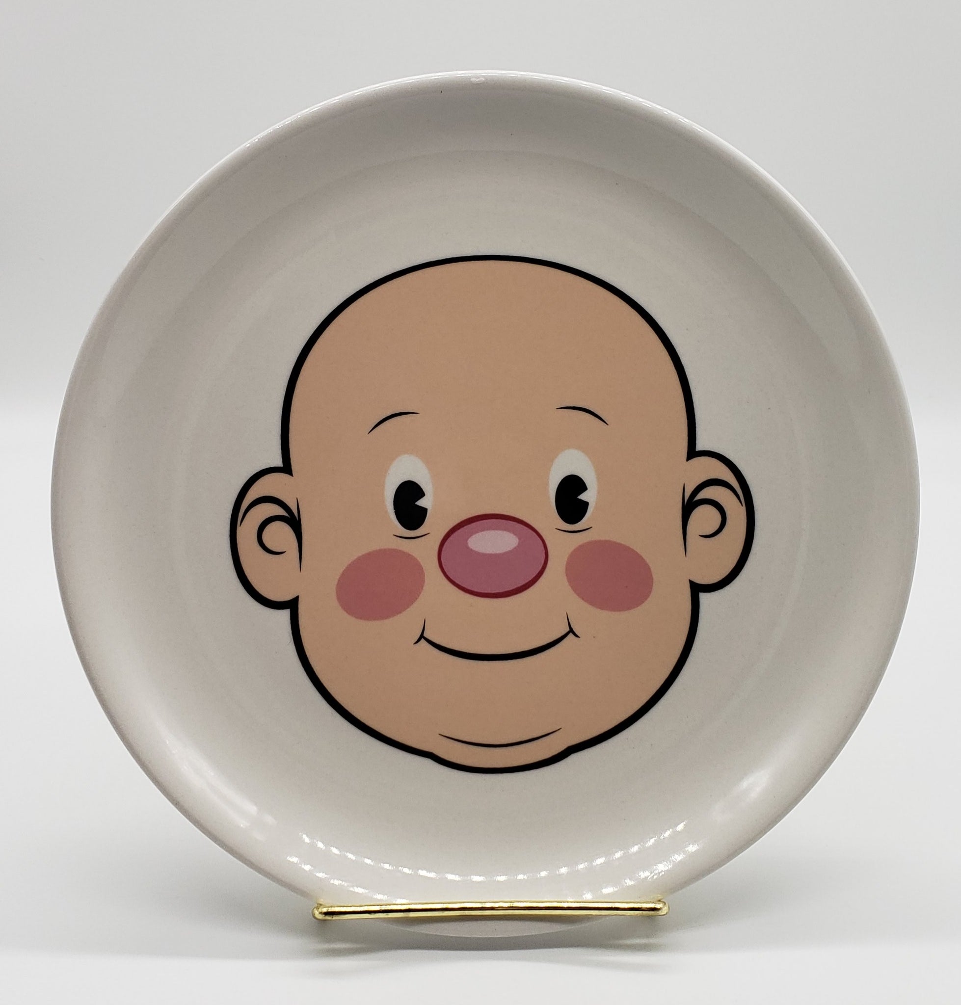 Genuine Fred Mr. Food Face Kids' Ceramic Dinner Plate