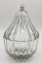 Load image into Gallery viewer, Pear Shaped Glass Lidded Candy Dish
