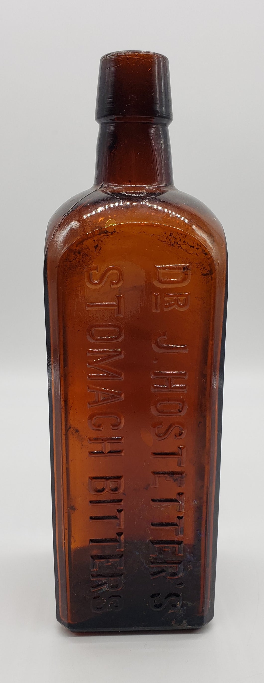Dr. J. Hostetter's Stomach Bitters glass bottle