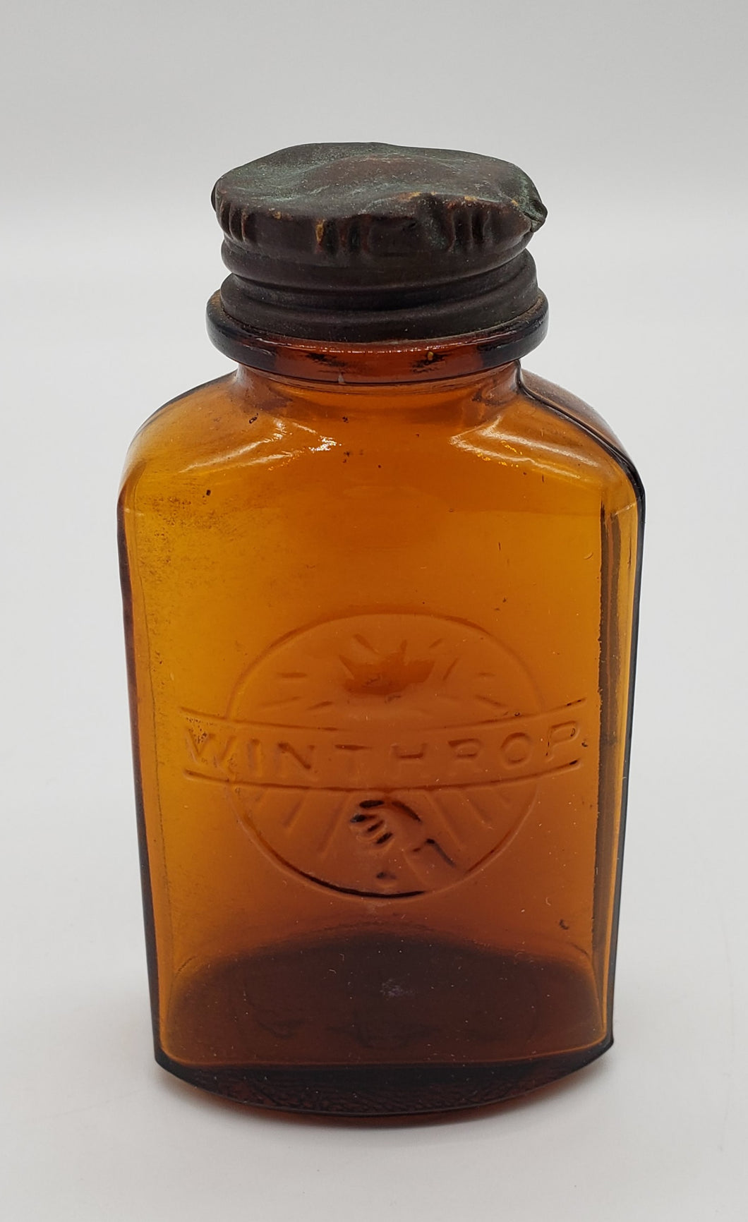 Winthrop Threaded Top Medicine Bottle w/lid