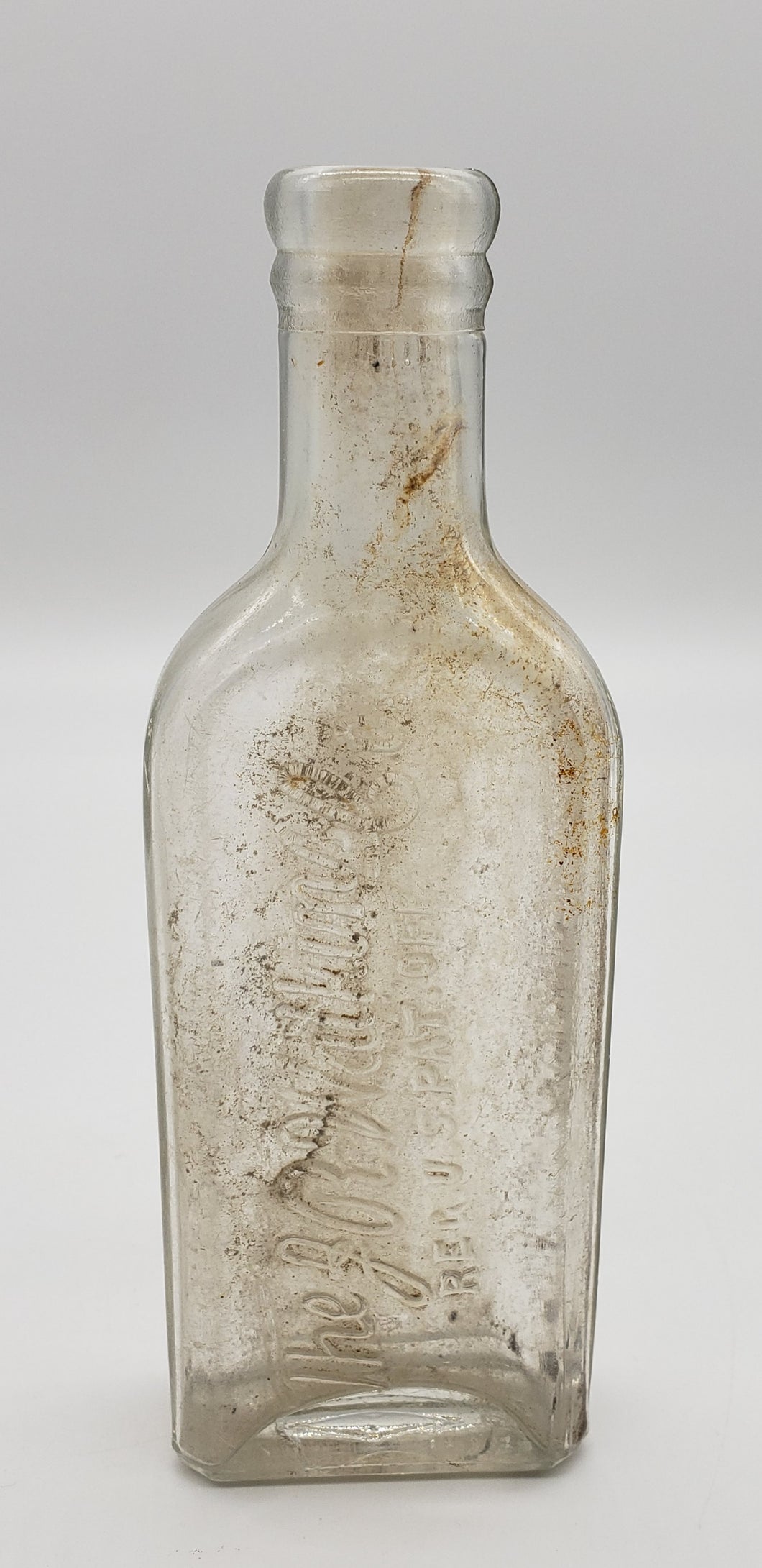 JR Watkins vintage glass bottle