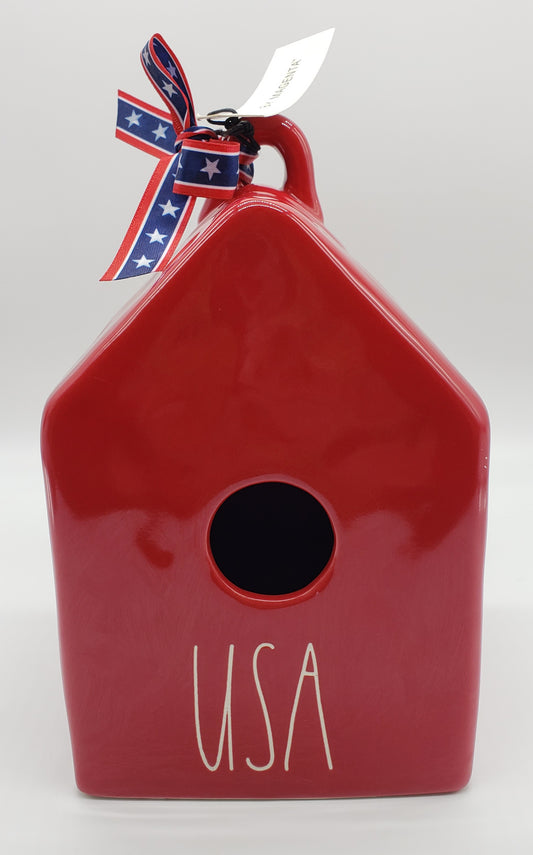 Rae Dunn USA Birdhouse