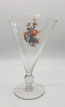 Load image into Gallery viewer, Clear Glass Fan Vase with Flowers
