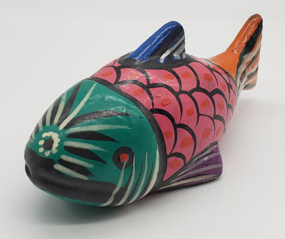 Mexican Hand Painted Pottery Fish