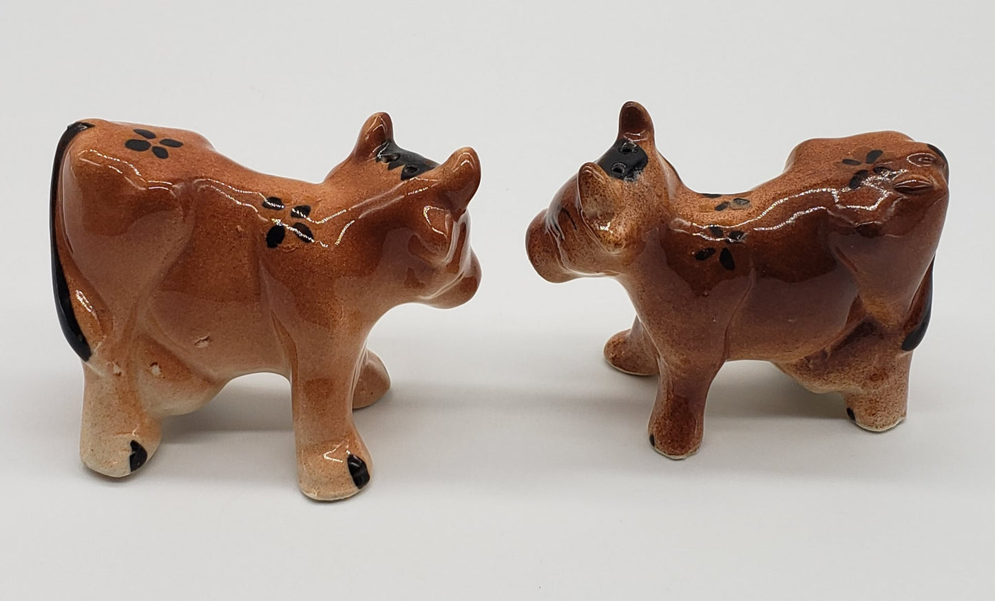 Brown Cow Salt and Pepper Shakers