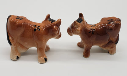 Brown Cow Salt and Pepper Shakers