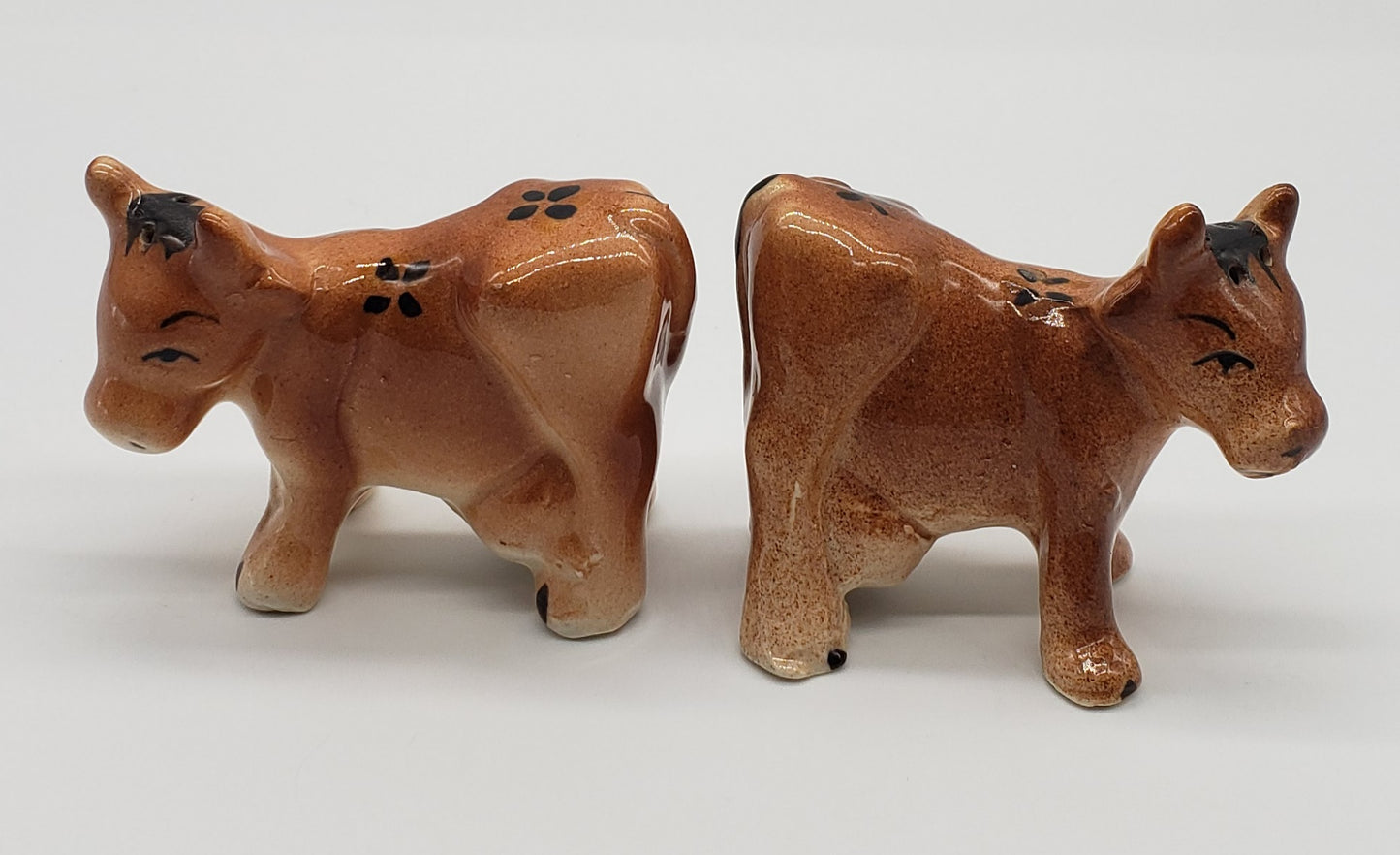 Brown Cow Salt and Pepper Shakers