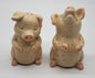 Pigs with closed eyes salt and pepper shakers