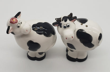 Cow and Bull Salt and Pepper Shakers