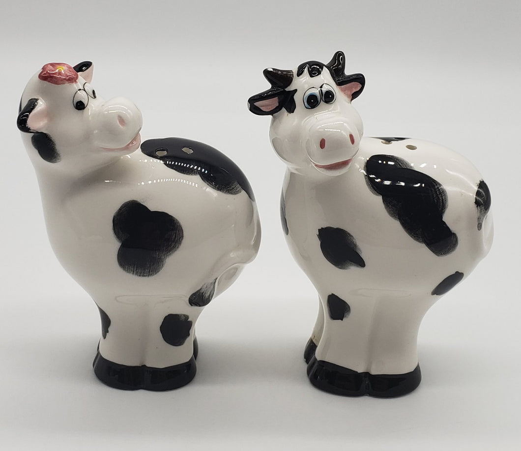 Cow and Bull Salt and Pepper Shakers