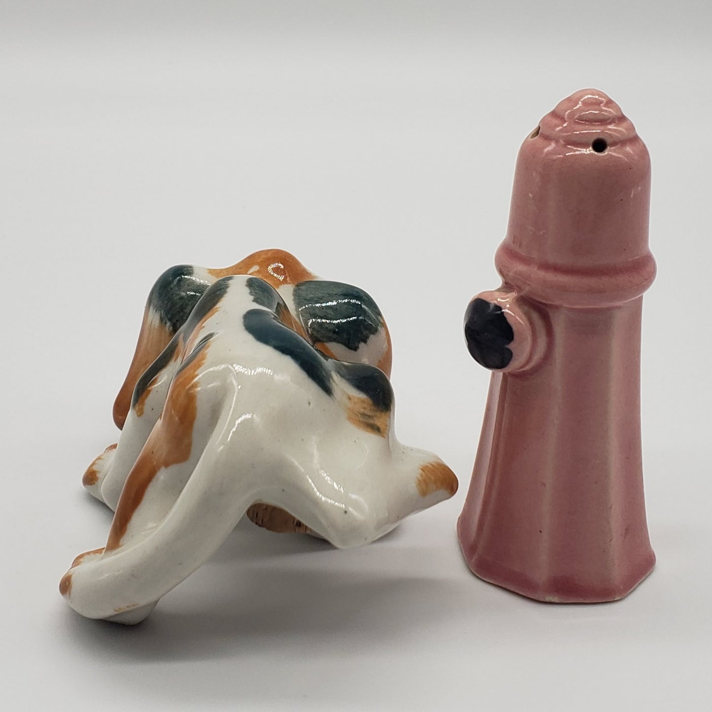 Dog and Fire Hydrant Salt and Pepper Shakers