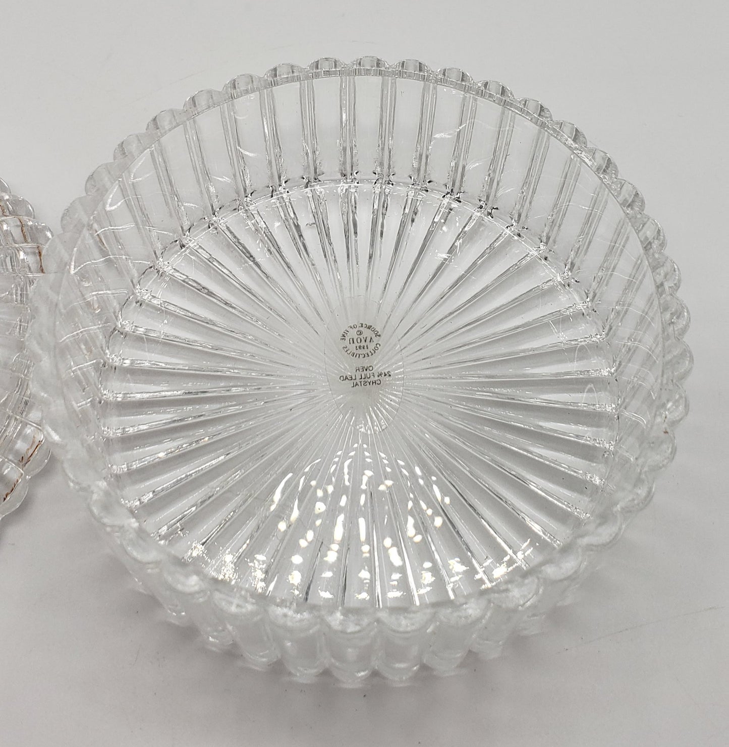 Vintage 1993 Hummel Goebel Lead Crystal jewelry/ Trinket Dish.