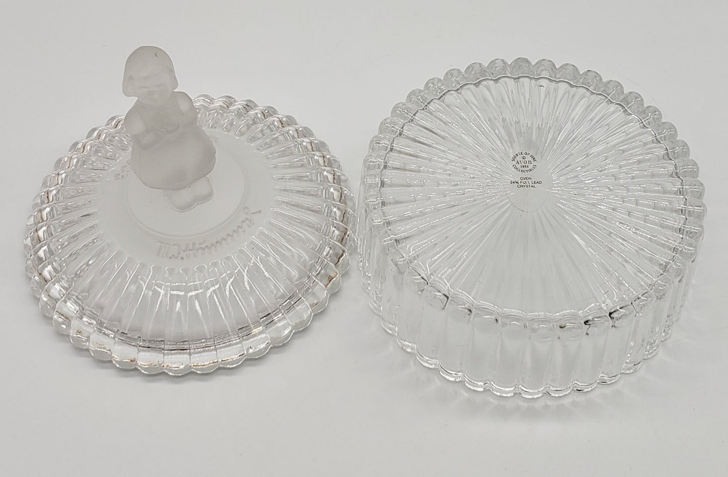 Vintage 1993 Hummel Goebel Lead Crystal jewelry/ Trinket Dish.