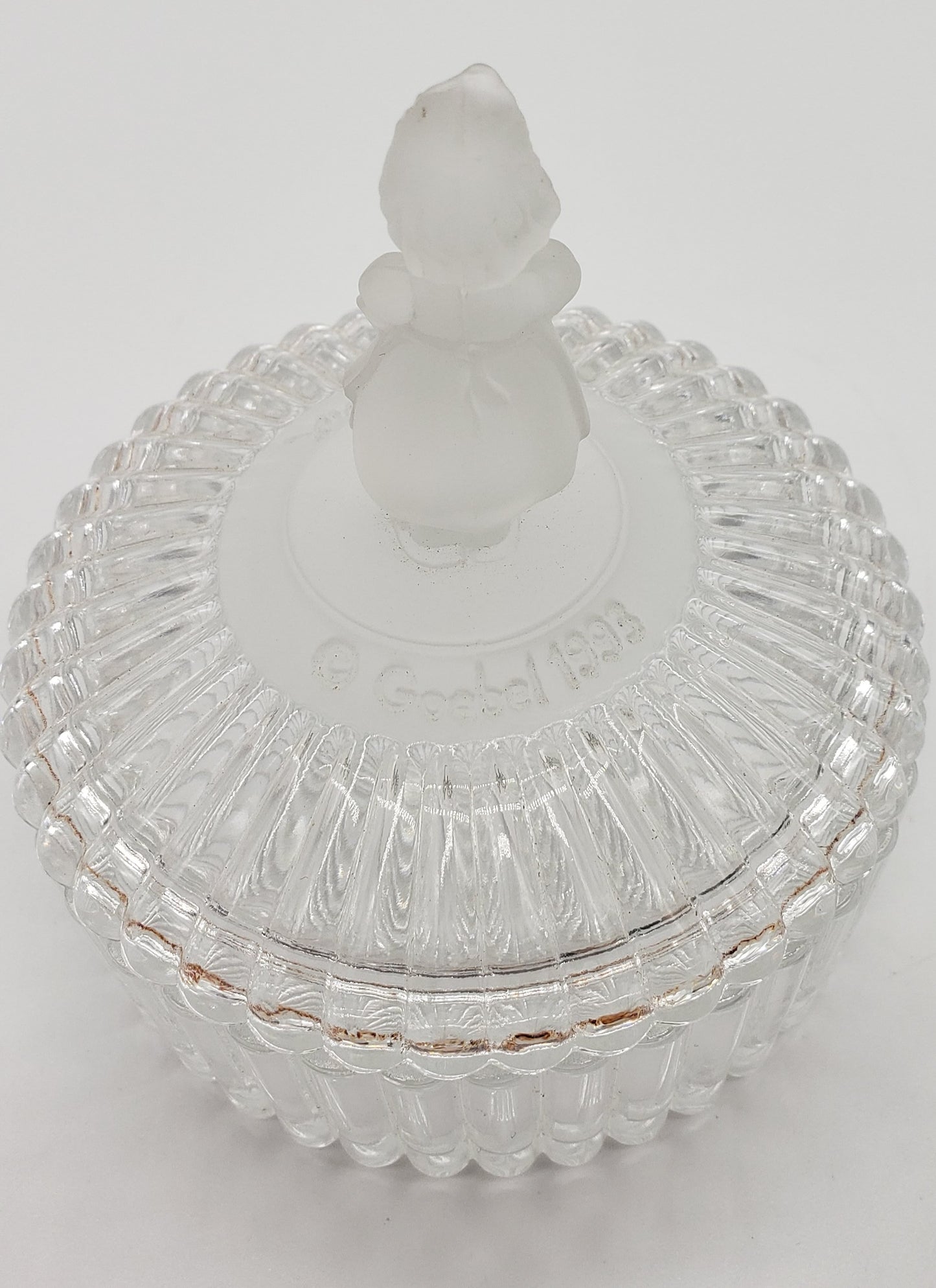 Vintage 1993 Hummel Goebel Lead Crystal jewelry/ Trinket Dish.