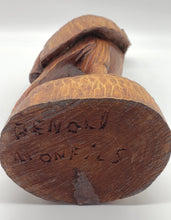 Load image into Gallery viewer, Renold Monfils Hand Carved Wooden Crane Figurine *Signed*
