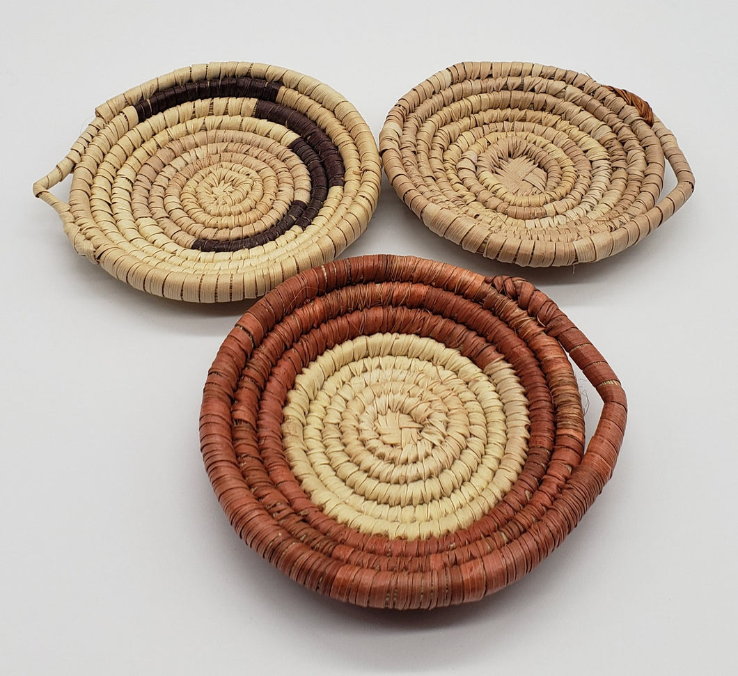 Hand Woven Coasters (set of 3)