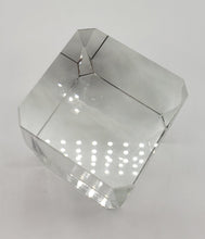 Load image into Gallery viewer, Unicorn Stars Glass Crystal Laser Etched Paperweight Cube
