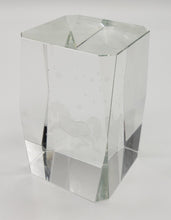 Load image into Gallery viewer, Unicorn Stars Glass Crystal Laser Etched Paperweight Cube
