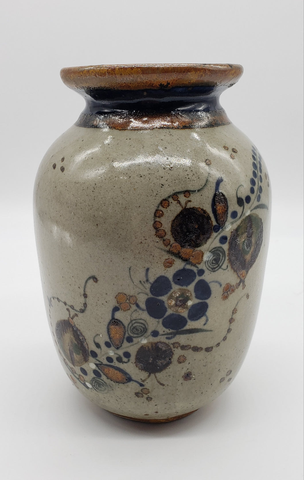 Tonala Pottery Vase - Flowers