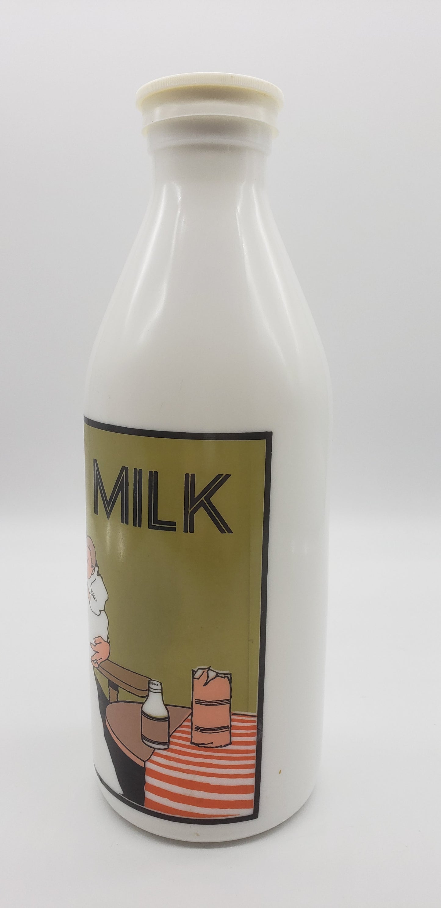 Egizia Ceramic Opaque White Milk Bottle