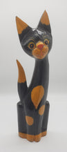 Load image into Gallery viewer, Folk Art Hand Carved Cat
