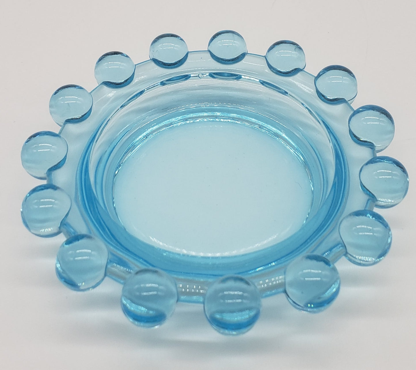 Imperial Glass Aquamarine Candlewick Ashtray