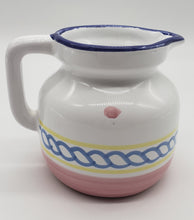 Load image into Gallery viewer, Italian Pottery creamer- Hand Painted Flower Design
