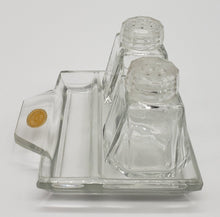 Load image into Gallery viewer, Bohemia Glass Salt &amp; Pepper Shakers w/Crystal
