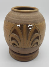 Load image into Gallery viewer, Art Pottery Stoneware Cut Out Candle Lantern
