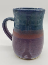 Load image into Gallery viewer, Blue and Purple Coffee Mug, Handmade Pottery
