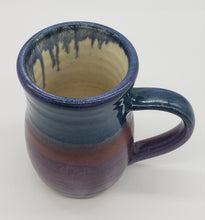 Load image into Gallery viewer, Blue and Purple Coffee Mug, Handmade Pottery
