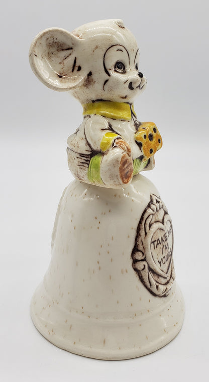 TIC USA Ceramic Mouse "Take Me I"m Yours" Bell