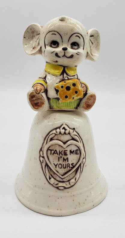 TIC USA Ceramic Mouse "Take Me I"m Yours" Bell