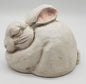 The Stone Bunny Inc Rabbit Figurine Telle M Stein 2012 Yard Art Sleepy Bunny