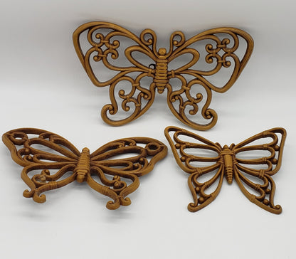 Homco Butterflies Wall Decor