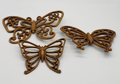 Homco Butterflies Wall Decor