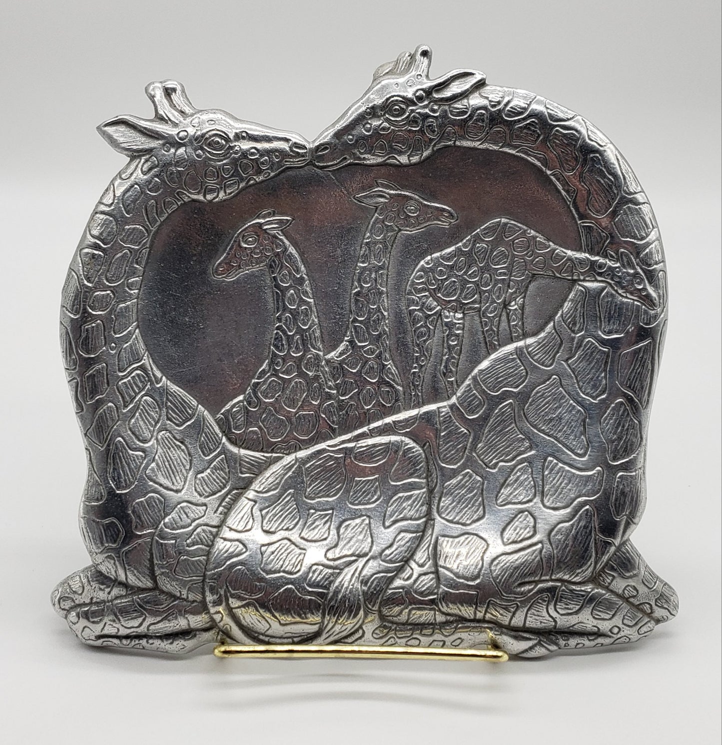 Arthur Court Kissing Giraffe dish bowl tray