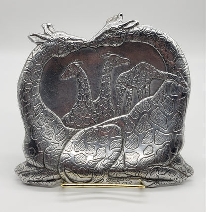 Arthur Court Kissing Giraffe dish bowl tray