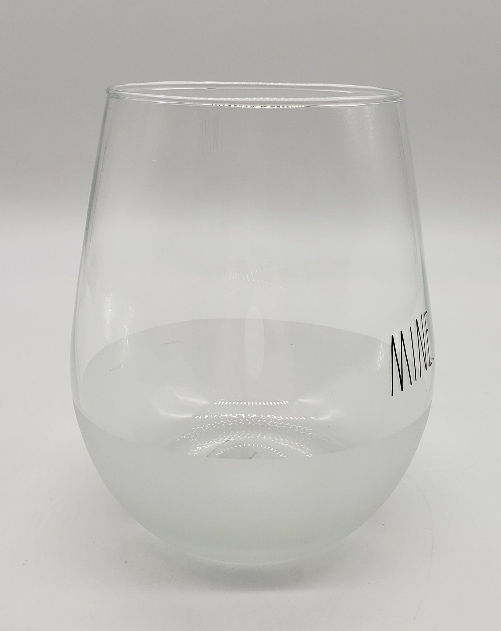 Frosted Stemless Wine Glass