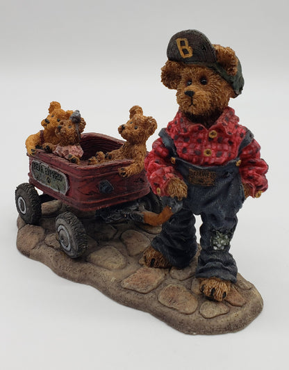 Boyd's bears & friends Bearstone Collection #227727 "Getting There" Wagon